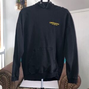 Black Hoodie with Yellow Logo as is